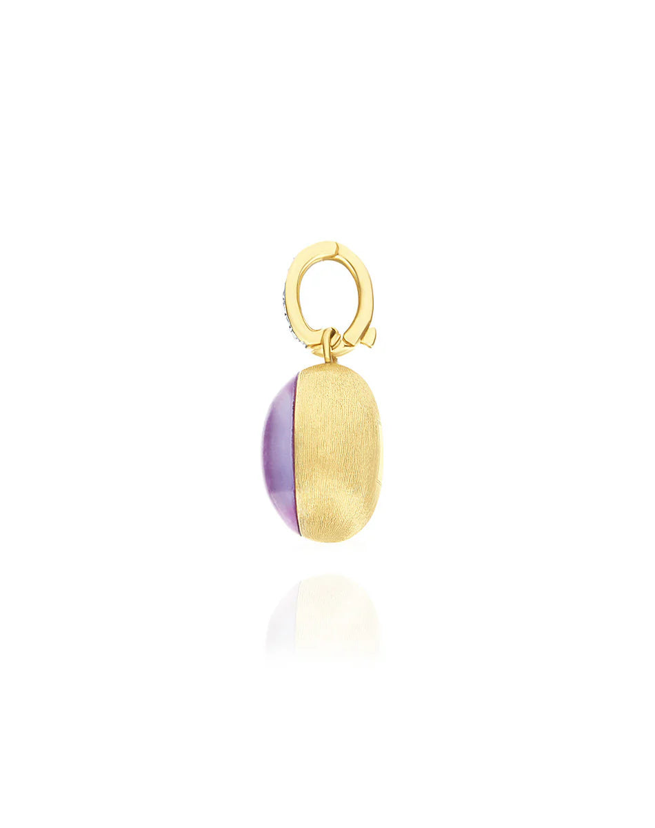 Ciondolo Donna Nanis Oro Giallo 18 KT Diamanti con lepidolite e madreperla PS2-609